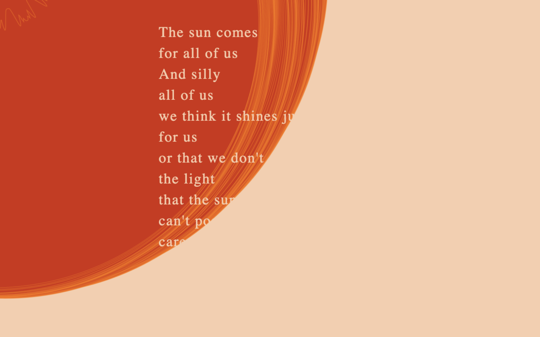 Emerging Poetry: The Sun Shines