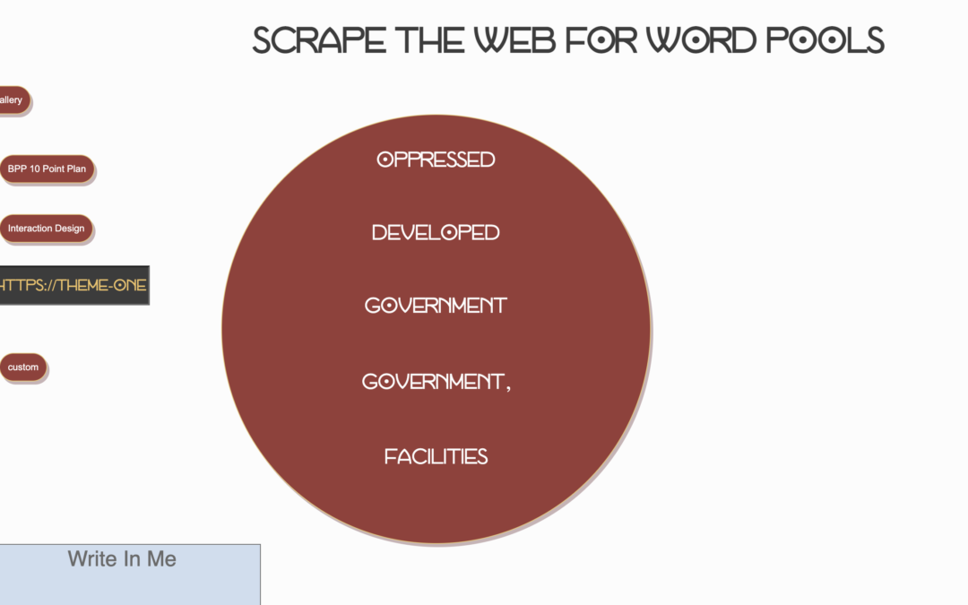 Scrape the Web: Word Pool Generator